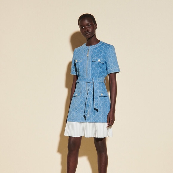 Sandro denim mini dress - Picture 4 of 11